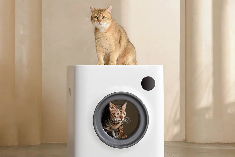 automatic self cleaning litter tray