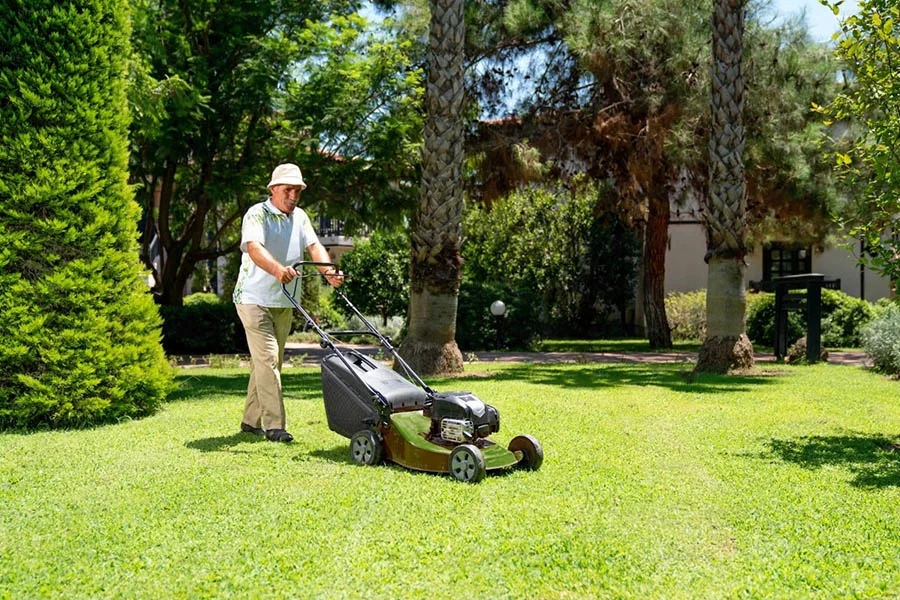 cordless self propelled electric lawn mowers