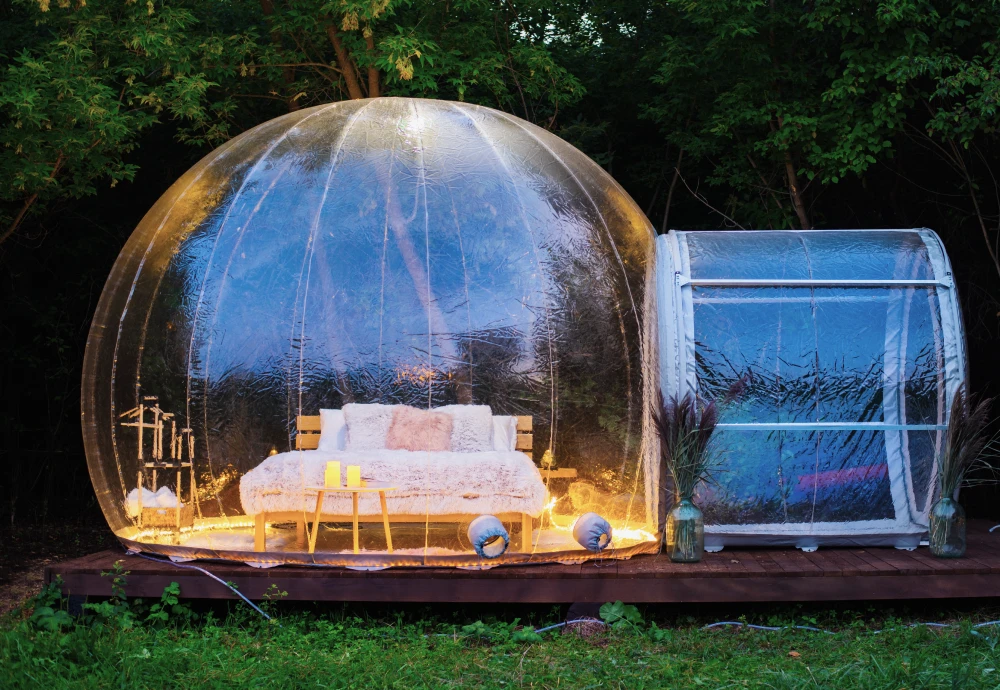 backyard bubble tent